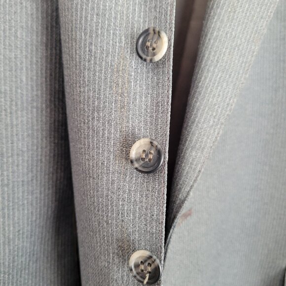 Men's Suit Jacket with Matching Vest, Size is approx. 46L - Picture 11 of 12